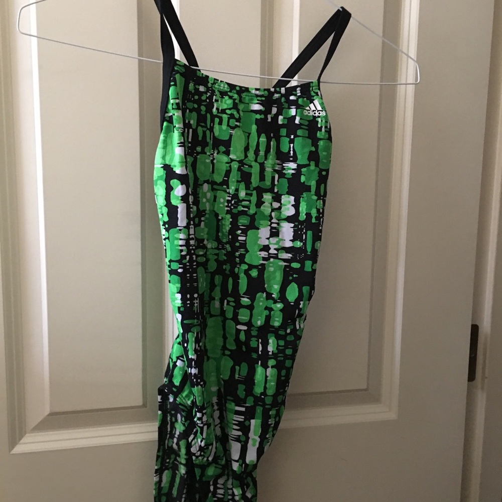 Green one piece swimsuit